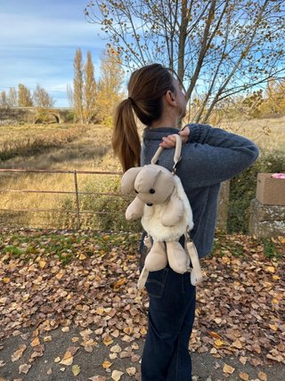 Mochila Conejito Kawaii Pelito Suave
