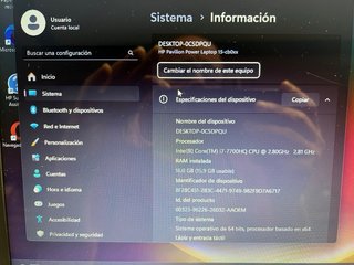 HP i7 16GB RAM Gaming