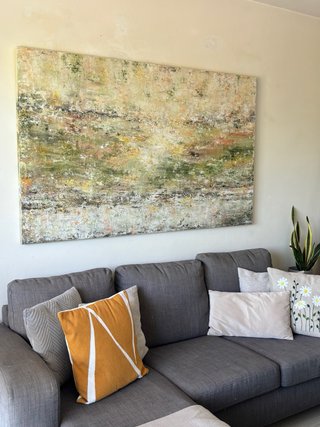 Cuadro moderno. Pintado a mano. 100 x 160 x 4cm