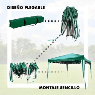 Tenda da Giardino / Gazebo Pieghevole 3x3m R025