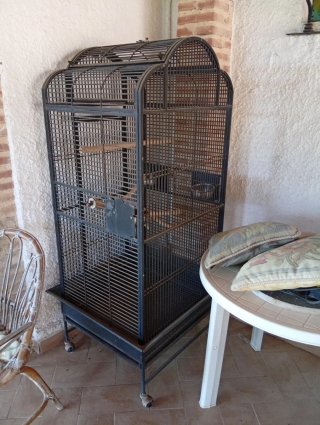 Jaula grande para loro