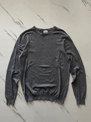 Zara Maglione Grigio S Girocollo