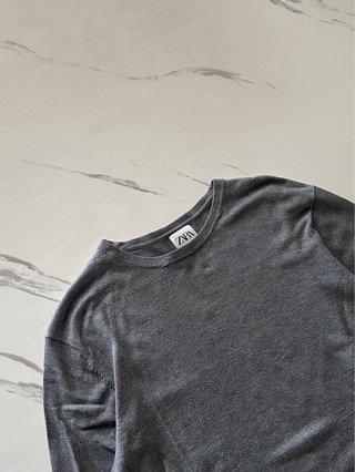 Zara Maglione Grigio S Girocollo