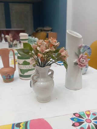 6 Jarrones Cerámica Decorativos