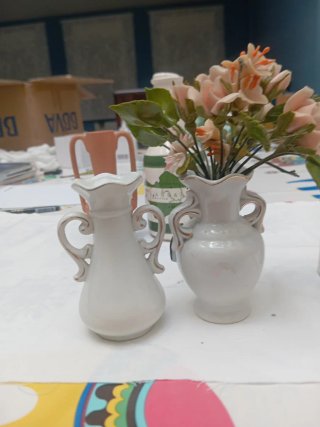 6 Jarrones Cerámica Decorativos