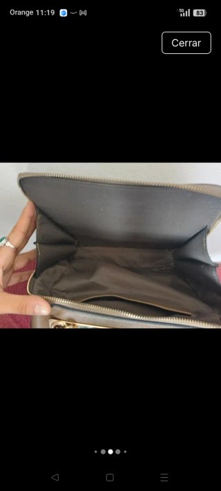 Bolso BIMBA Y LOLA marrón y dorado