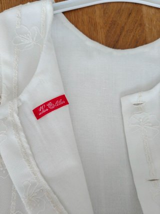 Vestido de ceremonia blanco talla 10 mas torera