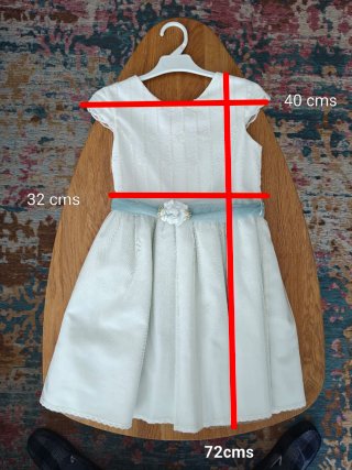 Vestido de ceremonia blanco talla 10 mas torera
