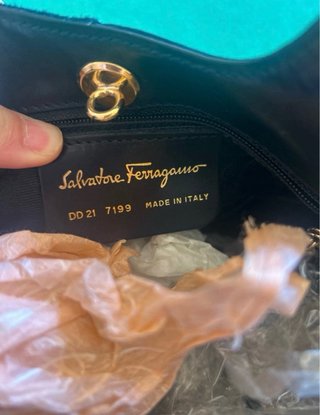 Borsa Salvatore Ferragamo Nera Pelle Scamosciata