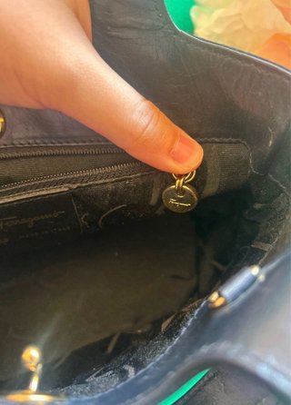 Borsa Salvatore Ferragamo Nera Pelle Scamosciata