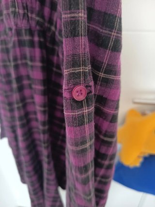 Camisa cuadros morada y negra Derek Hearth