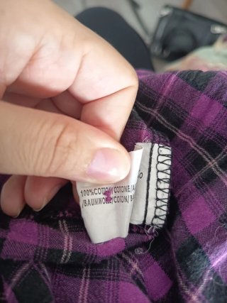 Camisa cuadros morada y negra Derek Hearth