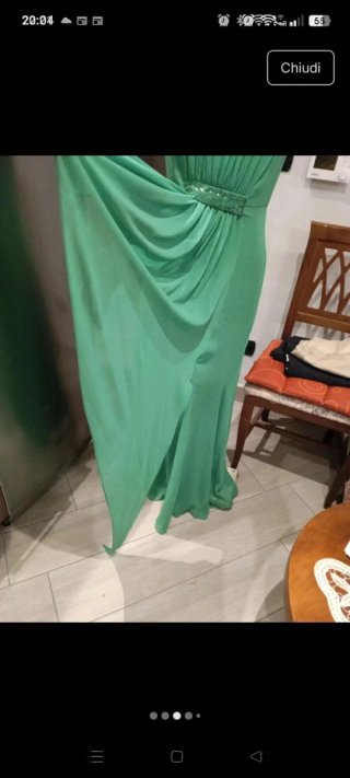Abito cerimonia verde taglia 44