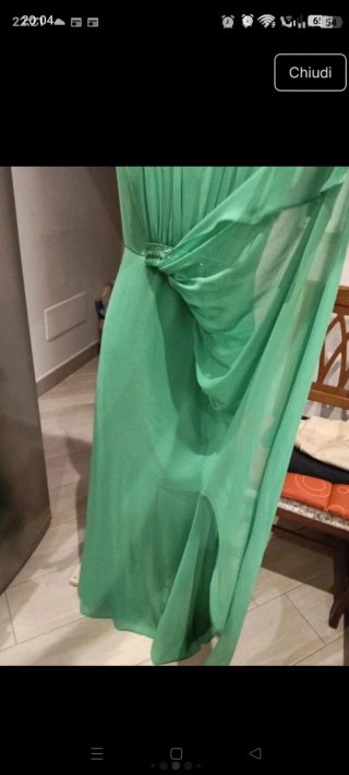 Abito cerimonia verde taglia 44
