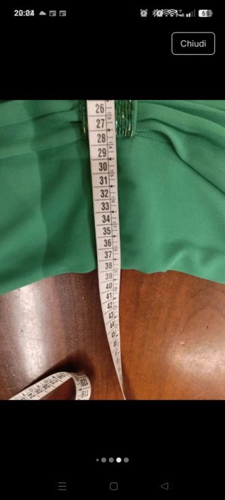 Abito cerimonia verde taglia 44