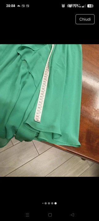 Abito cerimonia verde taglia 44