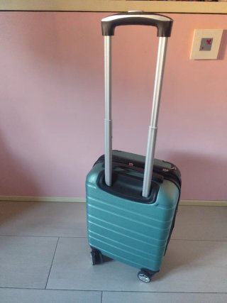 Maleta de cabina color verde azulado