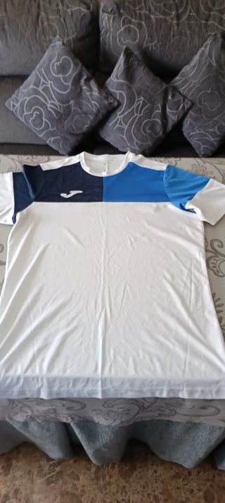 Camiseta Joma Padel Azul y Blanca
