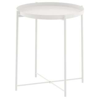 Mesa auxiliar Ikea Gladom azul 45x53