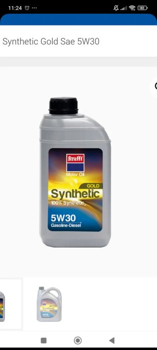 Aceite Kraft Gold Synthetic 5W30