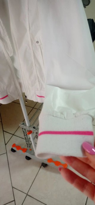 Giacca a vento bambina bianca