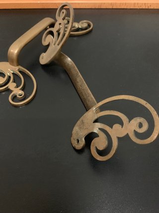 Tiradores antiguos metálicos decorativos