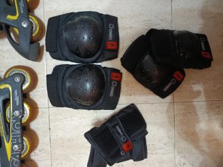 Patines en línea Decathlon Talla 35 + Protecciones