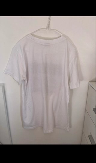 Camiseta Stradivarius Blanca Estampada Talla XS