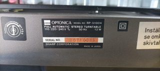 Optonica RP 5100H Giradischi Hi-Fi Direct Drive