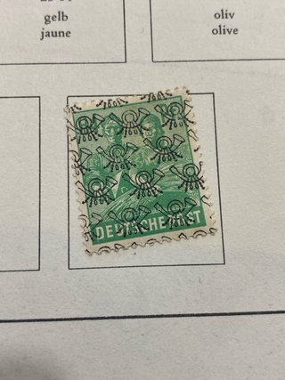 21 Sellos Alemania Bizona 1948