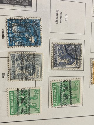 21 Sellos Alemania Bizona 1948