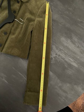 Giacca Zara velluto a coste verde taglia S