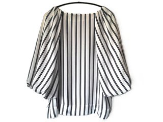 Blusa Roberto Torreta Rayas Azul Blanco