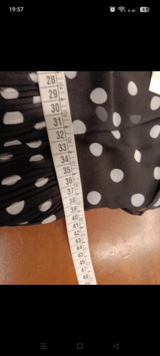 Abito cerimonia pois nero/bianco taglia 44