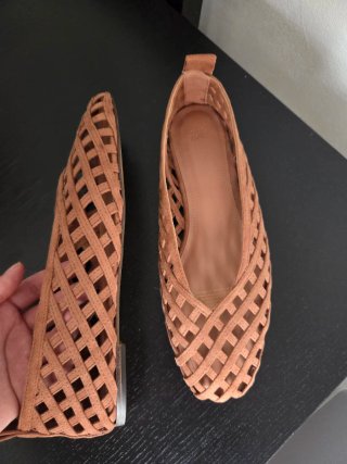 Ballerine H&M marroni intrecciate