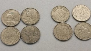 Moneda 10 céntimos República Francesa