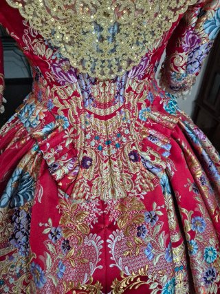 Traje de Fallera de seda estrecha Adulta
