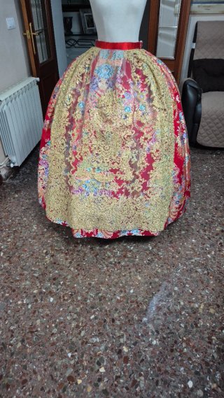 Traje de Fallera de seda estrecha Adulta
