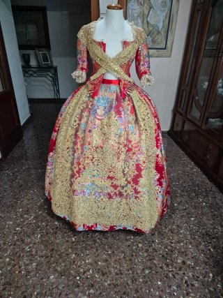 Traje de Fallera de seda estrecha Adulta