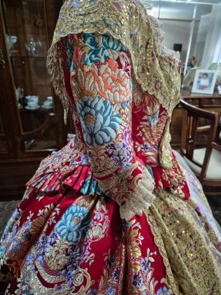Traje de Fallera de seda estrecha Adulta