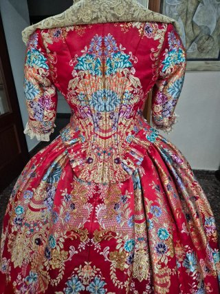 Traje de Fallera de seda estrecha Adulta
