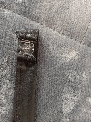 Conjunto lencero negro con cremallera