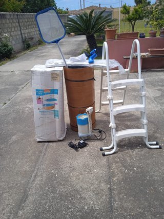 Piscina desmontable + accesorios