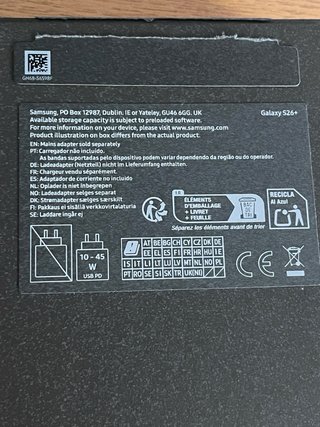 Samsung Galaxy S26+ (PLUS) 512 GB NUEVO
