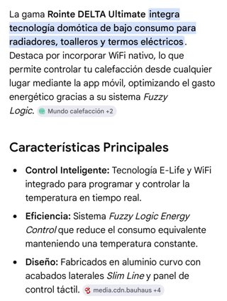 Emisor Térmico Rointe Bajo Consumo