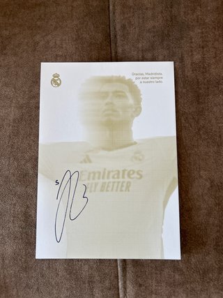 Postal Real Madrid Firma Bellingham