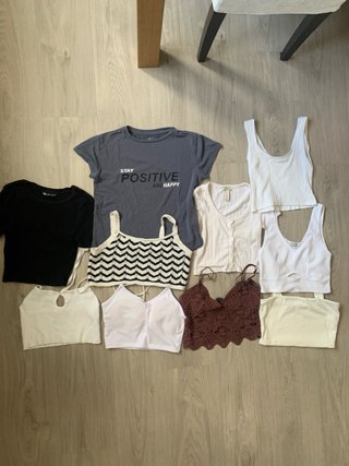 Lote de 10 Tops Variados Zara,Stradivarius,Shein..