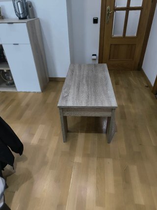 Mesa de centro elevable madera