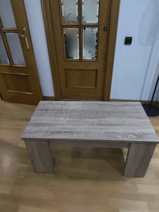 Mesa de centro elevable madera