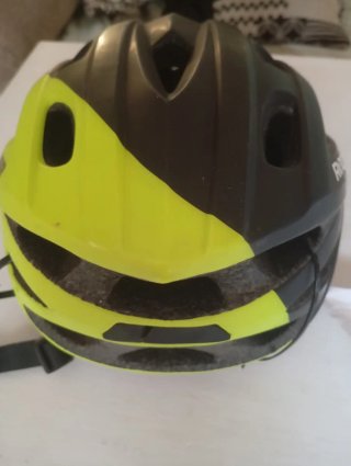 Casco Bicicleta Rockrider Negro/Amarillo